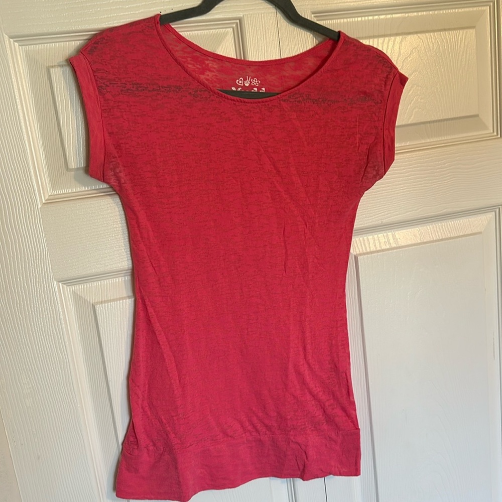 Mudd Sheer Pink Shirt